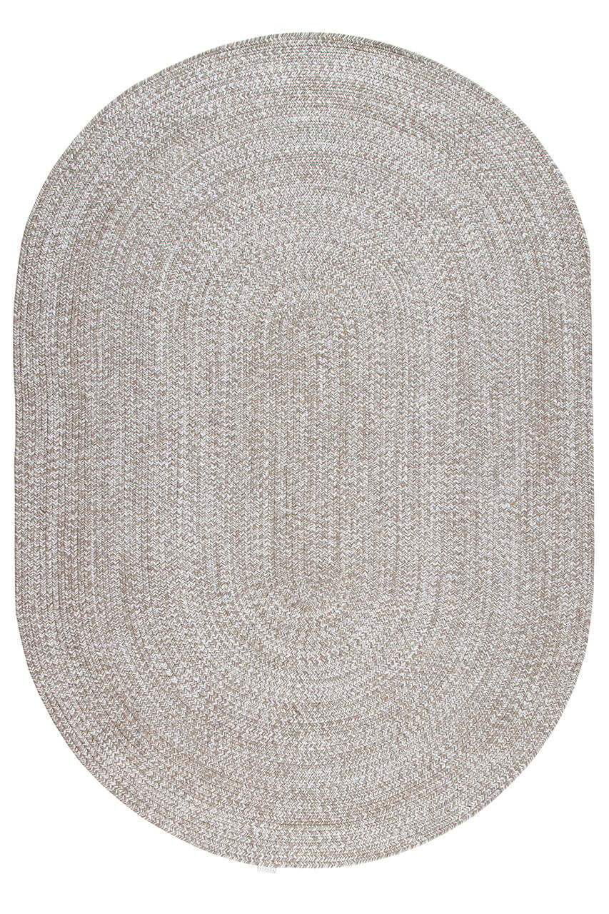 Tappeto Solid Beige - Ovale Indoor/Outdoor