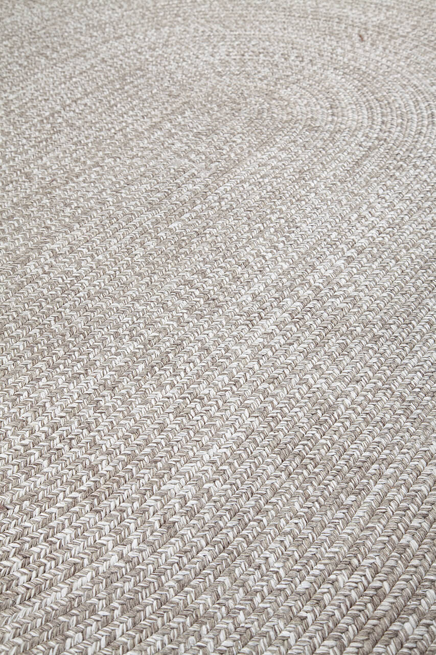 Tappeto Solid Beige - Ovale Indoor/Outdoor