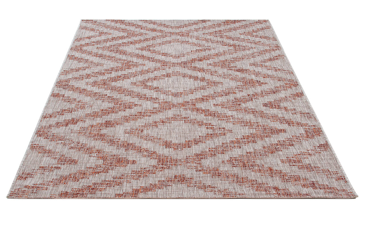 Tappeto da Esterno - ETHNO 2 TERRA - Indoor/Outdoor | Ideale per Terrazze, Balconi, Patio, Verande