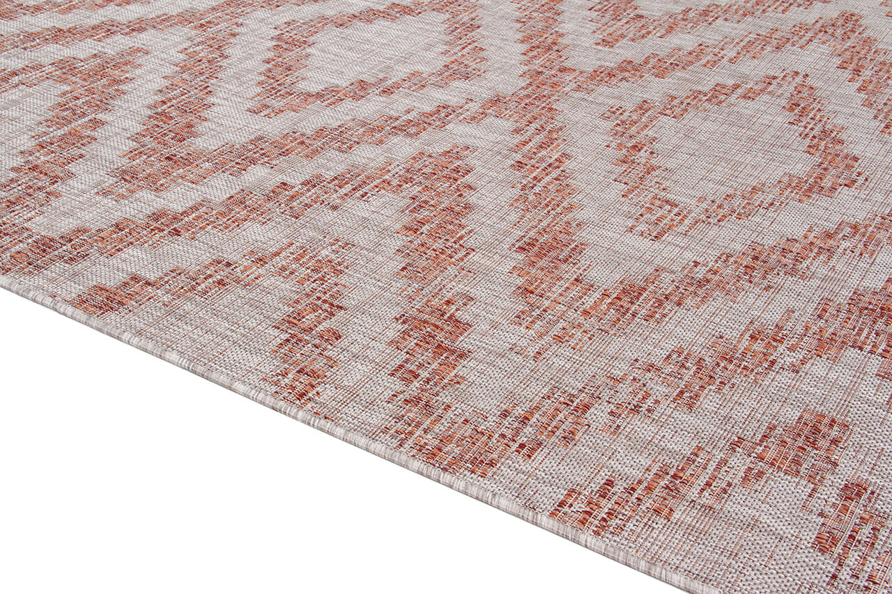 Tappeto da Esterno - ETHNO 2 TERRA - Indoor/Outdoor | Ideale per Terrazze, Balconi, Patio, Verande