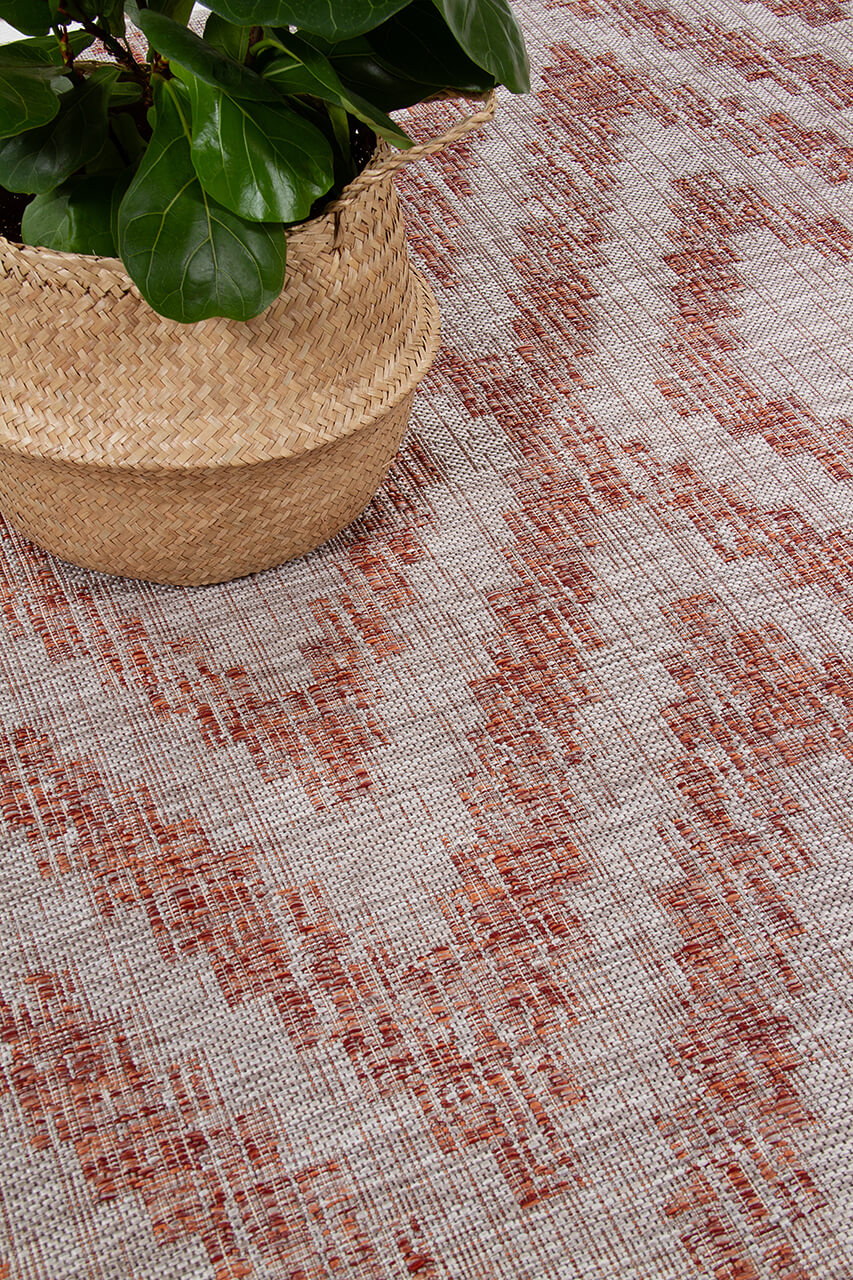 Tappeto da Esterno - ETHNO 2 TERRA - Indoor/Outdoor | Ideale per Terrazze, Balconi, Patio, Verande