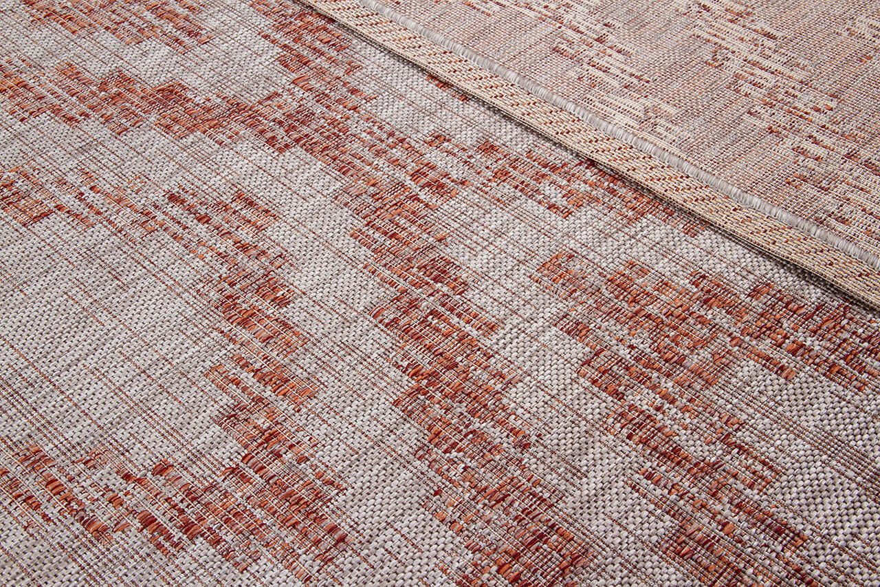 Tappeto da Esterno - ETHNO 2 TERRA - Indoor/Outdoor | Ideale per Terrazze, Balconi, Patio, Verande
