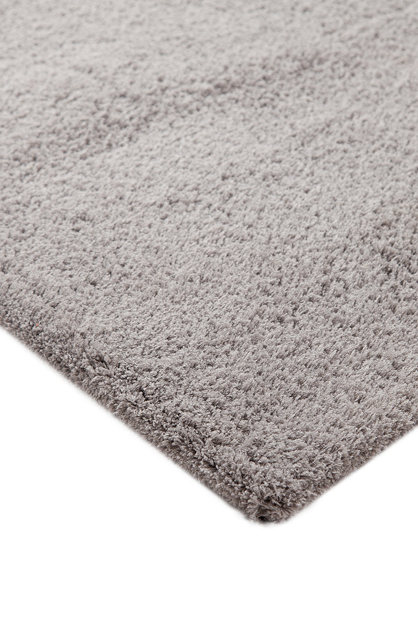 Tappeto Shaggy Desio - Grigio chiaro - Morbido e Resistente - Tinta Unita | Ideale per Soggiorno e Camera da Letto