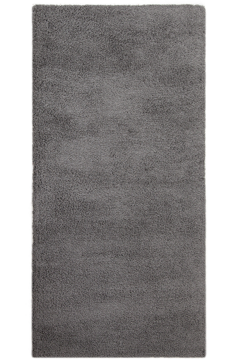 Tappeto Shaggy Desio - Grigio scuro - Morbido e Resistente - Tinta Unita | Ideale per Soggiorno e Camera da Letto