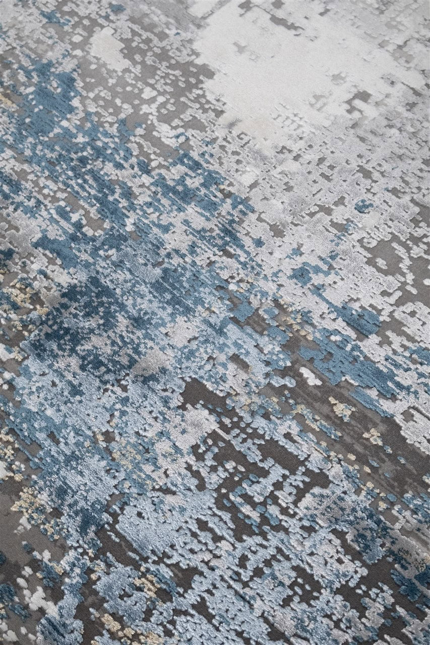 Tappeto Moderno Rotondo Premium - KENNEDY D GREY BEIGE ROUND - Design Contemporaneo