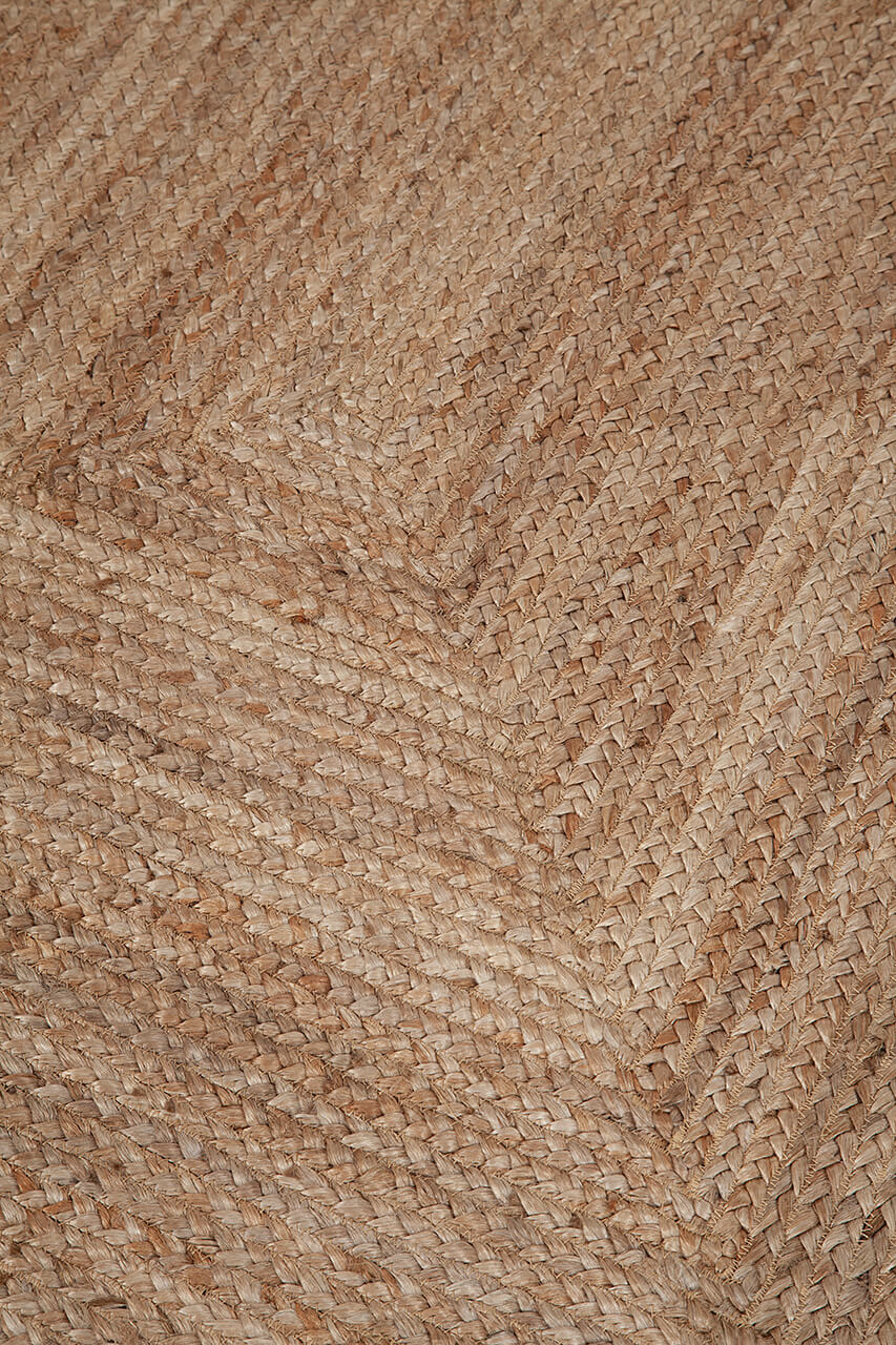 Tappeto Juta Frame - Juta Naturale - Realizzato su telaio manuale