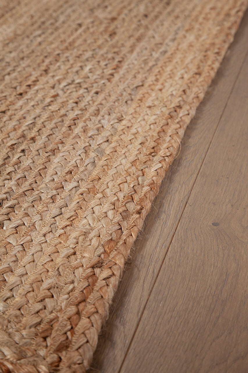 Tappeto Juta Frame - Juta Naturale - Realizzato su telaio manuale - CarpetLiving