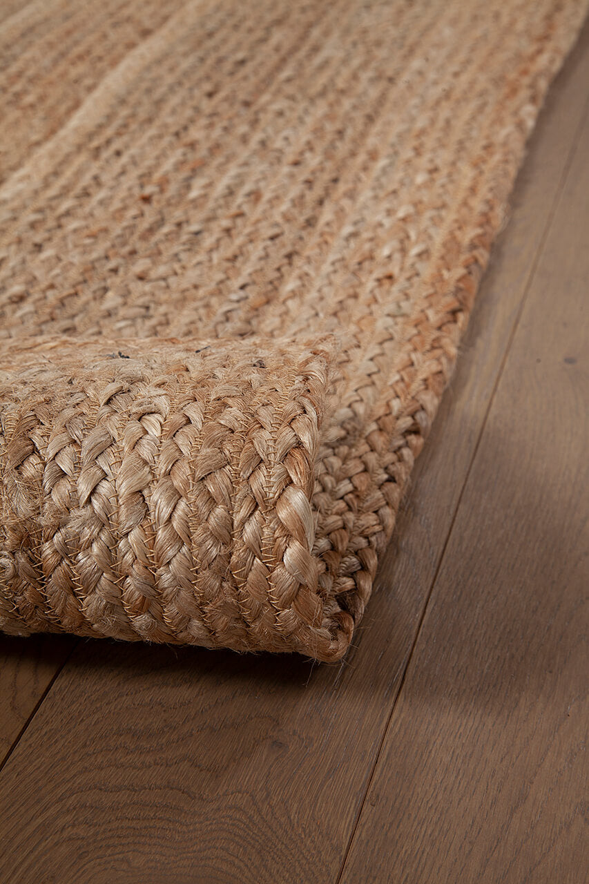 Tappeto Juta Frame - Juta Naturale - Realizzato su telaio manuale