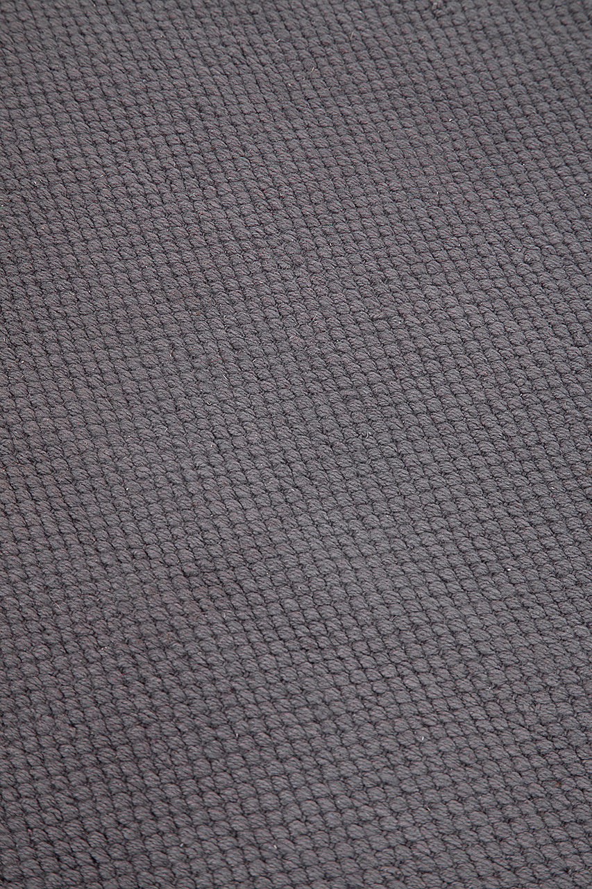 Tappeto cucina cotone lavabile Unito Dark Grey - bordo tinta unita