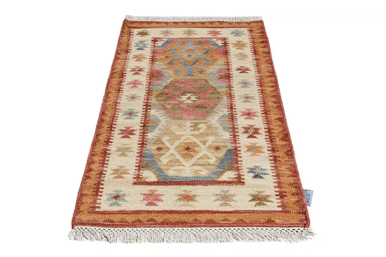 Tappeto Kilim Kaban - stile etnico lana intrecciata a mano