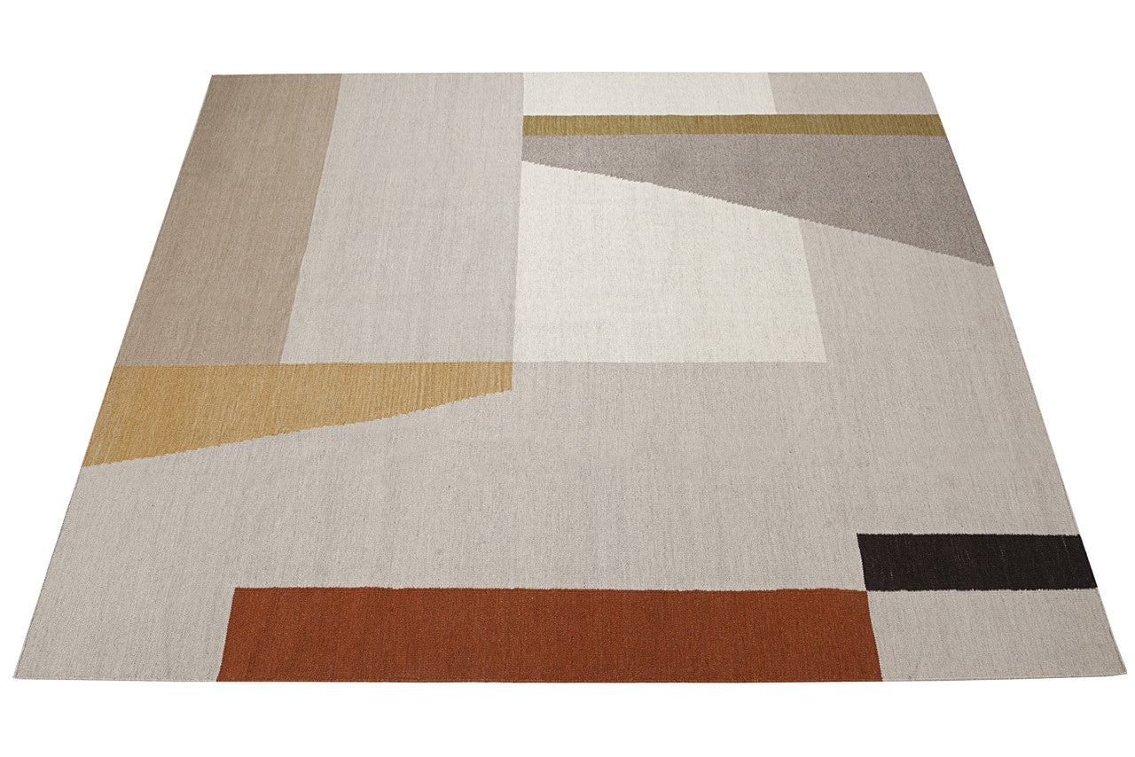 Tappeto Kilim Moderno Walter Multicolore – Lana 100%, Design Geometrico