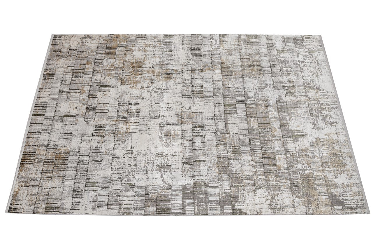 Tappeto Moderno Premium - KENNEDY I CREAM DARK GREEN - Crema Verde - Design Contemporaneo
