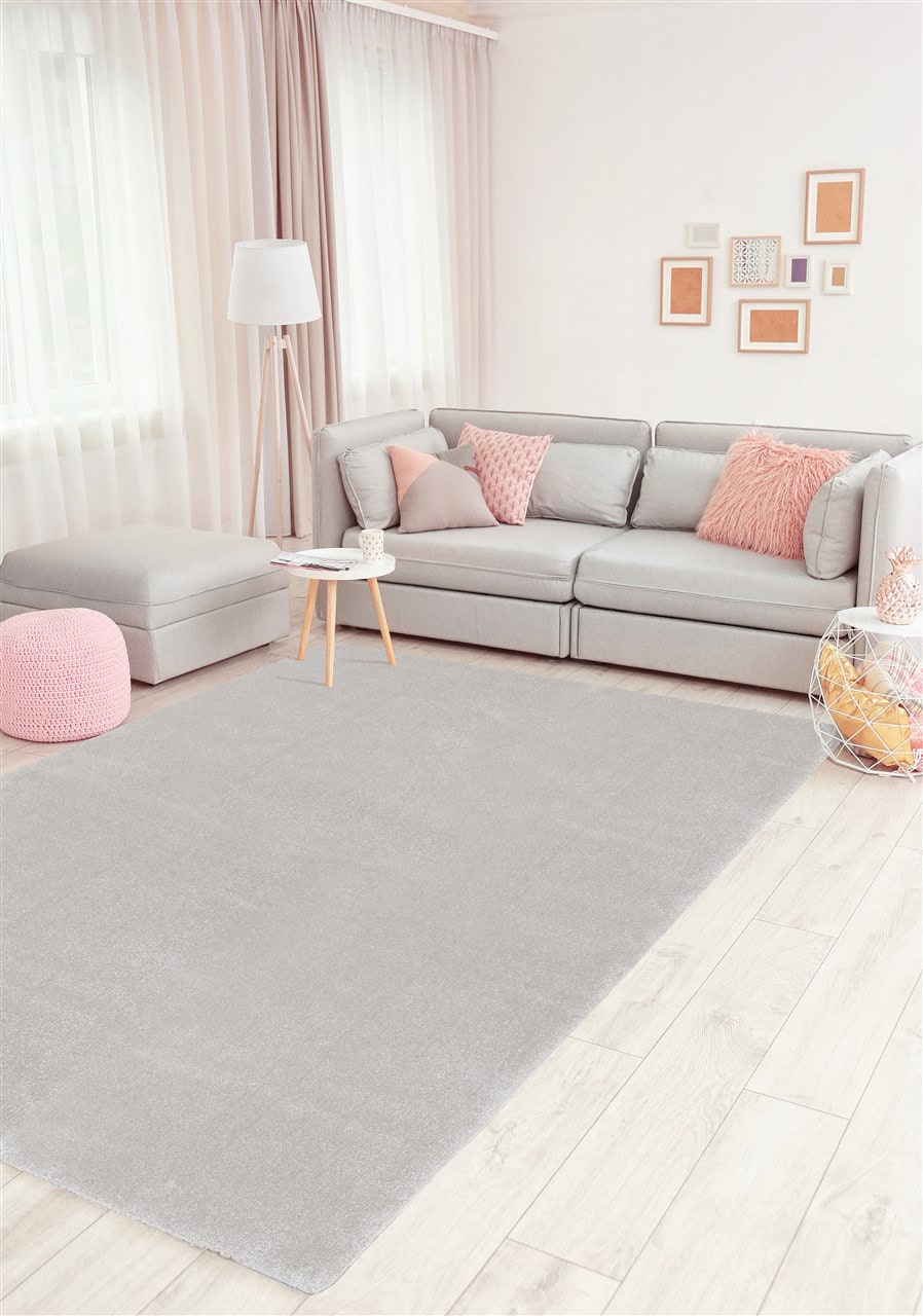 Tappeto Shaggy DEBBY Comfort Grigio - Morbido e Resistente - Ideale per Soggiorno e Camera da Letto
