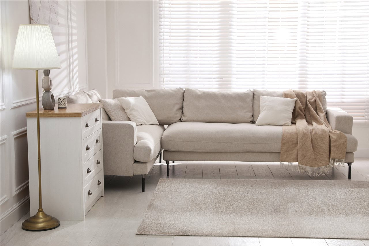 Tappeto Shaggy DEBBY Beige - Morbido e Resistente - Ideale per Soggiorno e Camera da Letto
