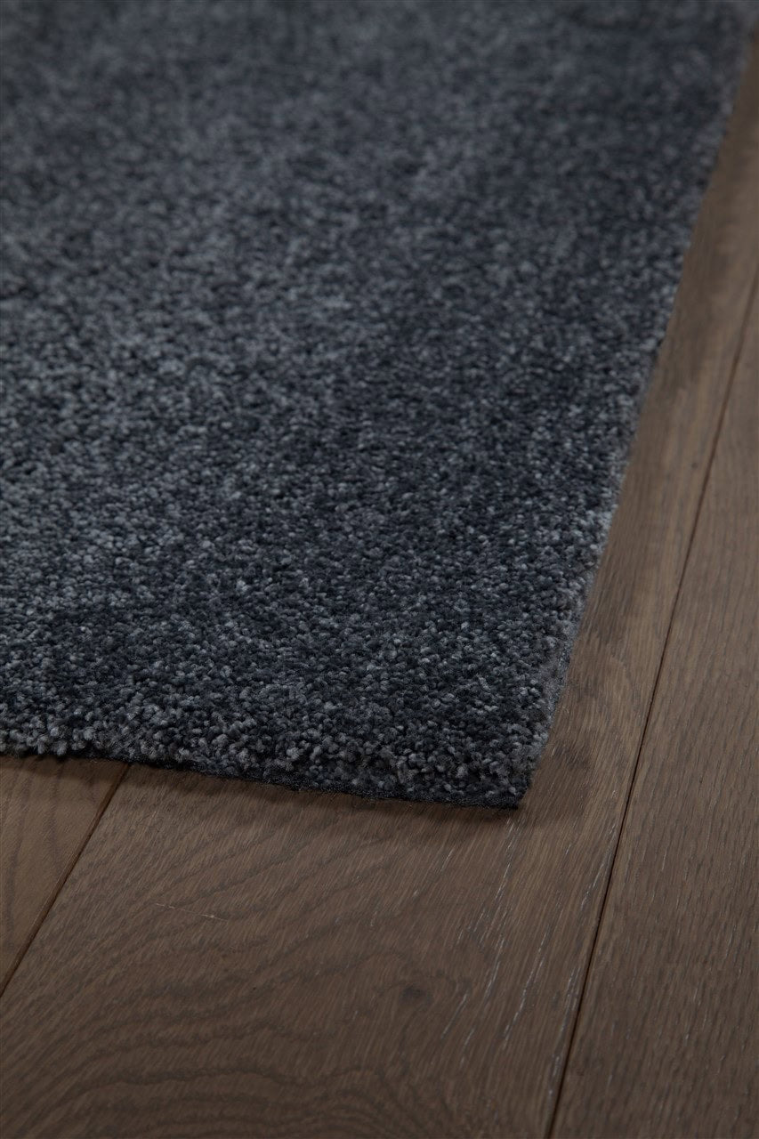 Tappeto Shaggy DEBBY Grigio scuro - Morbido e Resistente - Ideale per Soggiorno e Camera da Letto