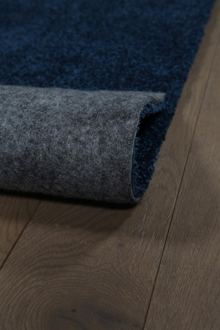 Tappeto Shaggy DEBBY Blu - Morbido e Resistente - Ideale per Soggiorno e Camera da Letto