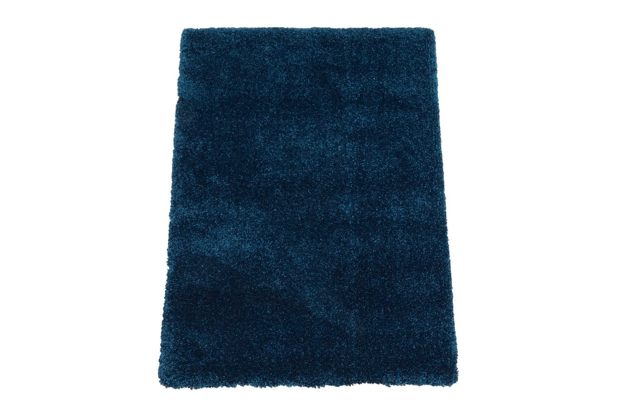Tappeto Shaggy DEBBY Comfort Blu - Morbido e Resistente - Ideale per Soggiorno e Camera da Letto