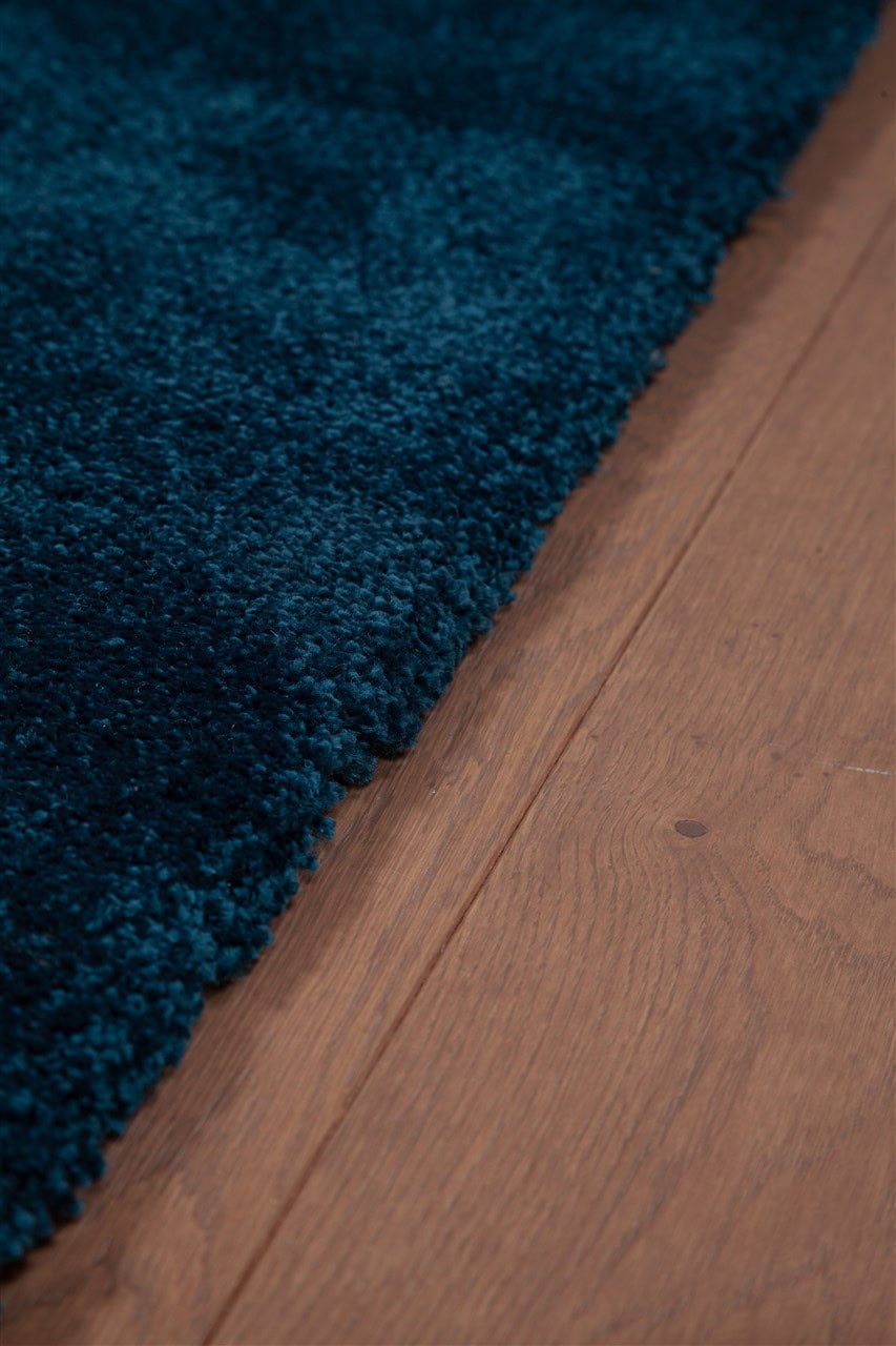 Tappeto Shaggy DEBBY Comfort Blu - Morbido e Resistente - Ideale per Soggiorno e Camera da Letto