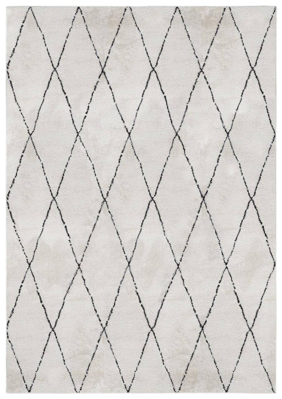 Tappeto Shaggy Tribe Soft C stile moderno rombi