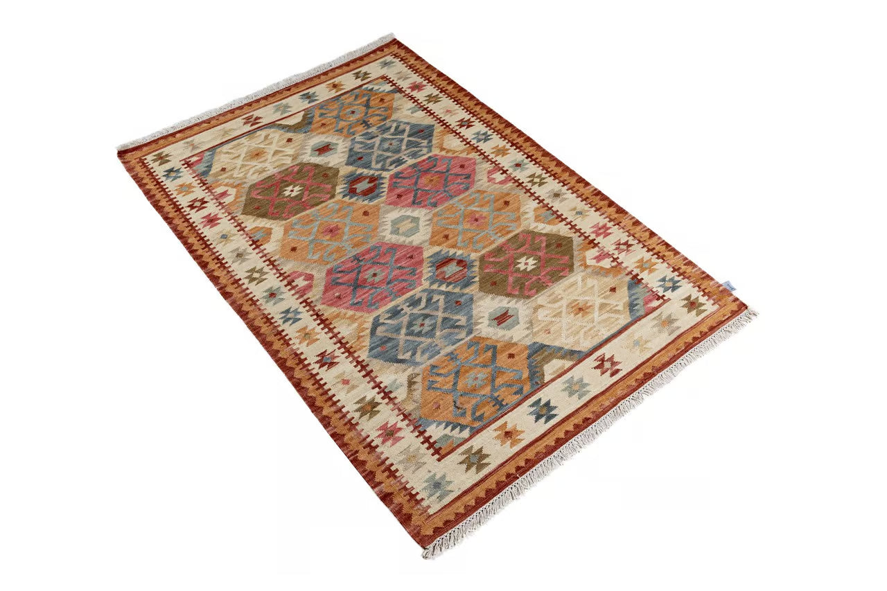Tappeto Kilim Kaban - stile etnico lana intrecciata a mano