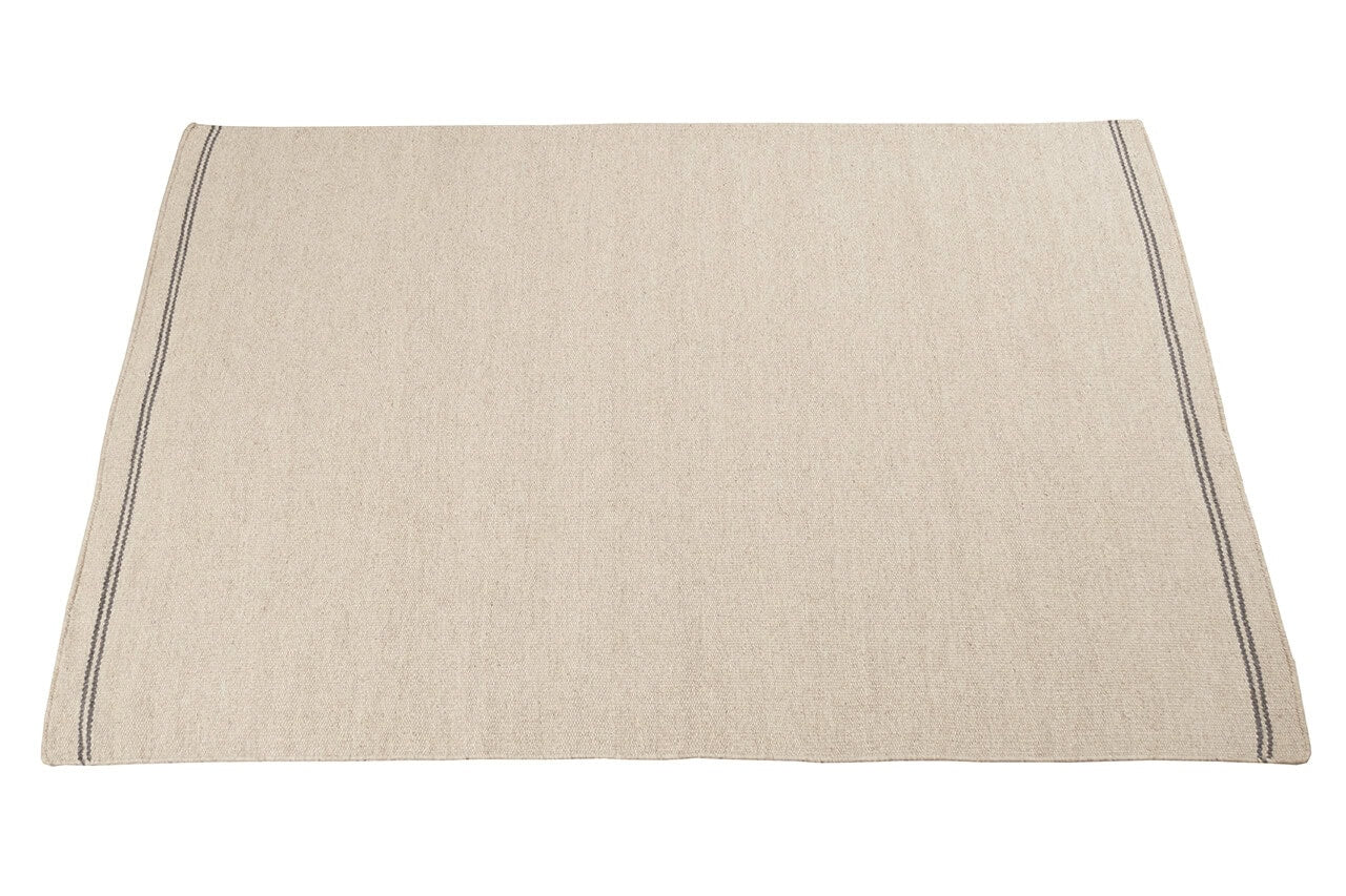 WOLLEN DHURRIE BEIGE