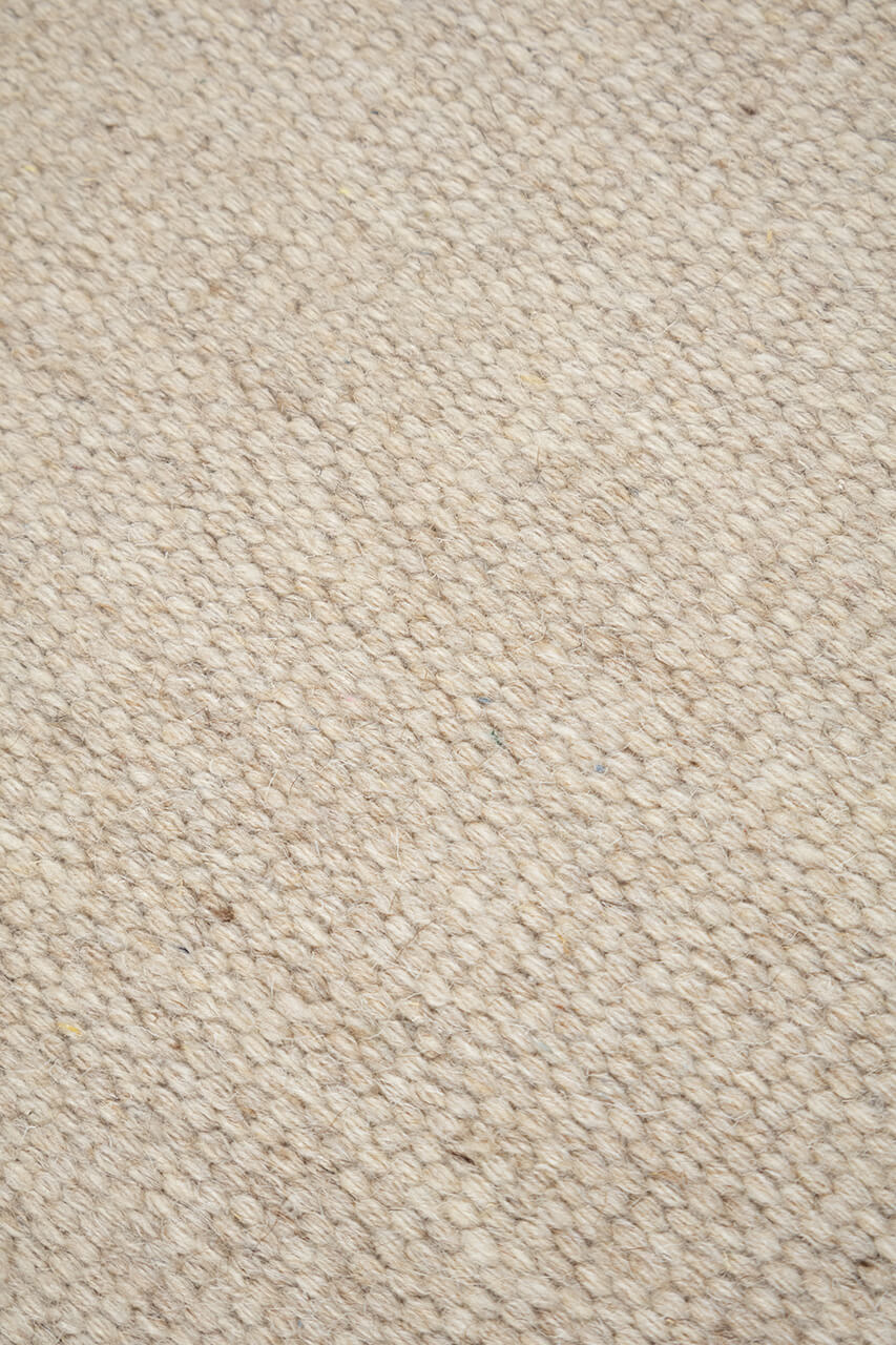 WOLLEN DHURRIE BEIGE