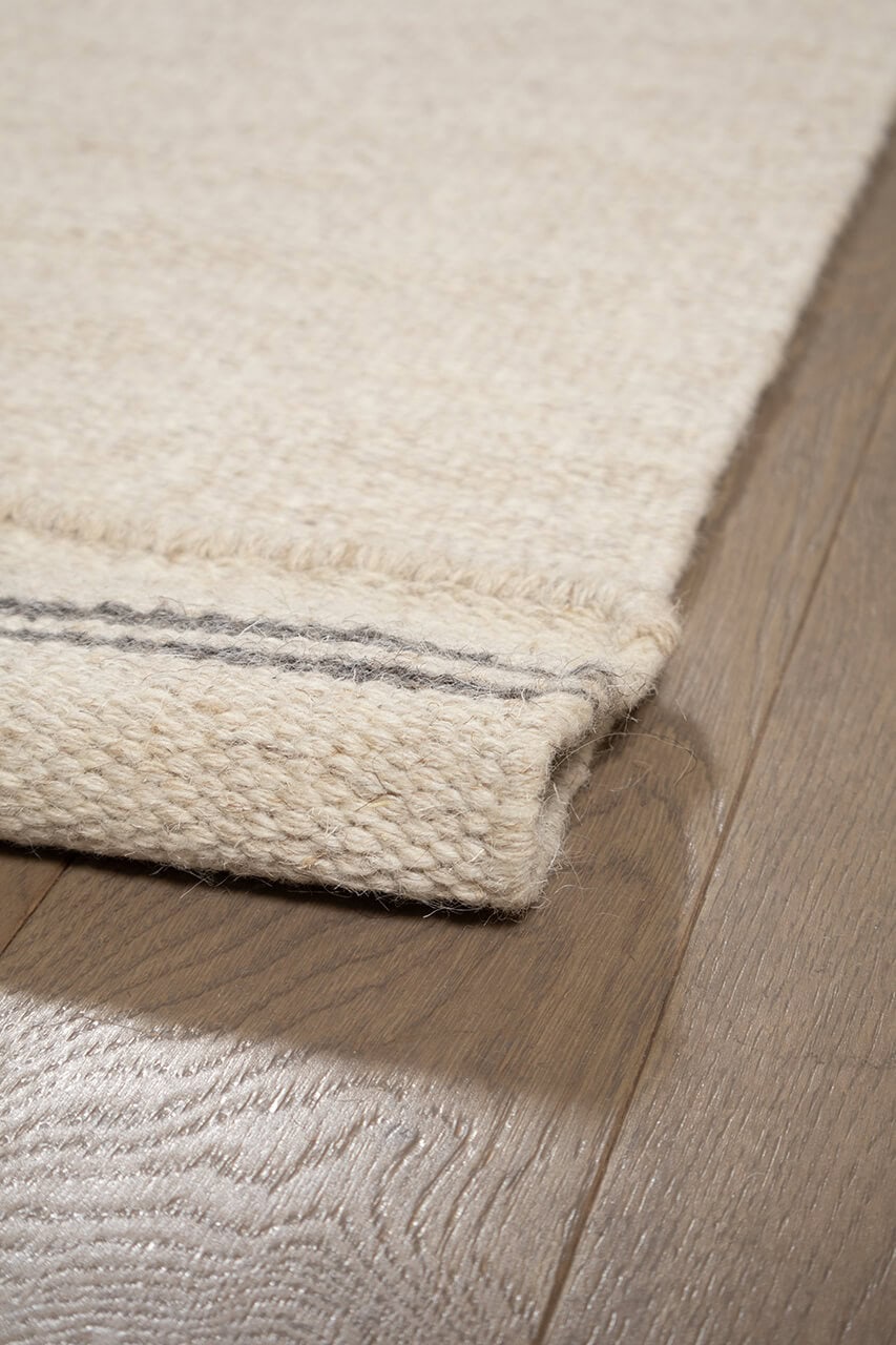 WOLLEN DHURRIE BEIGE