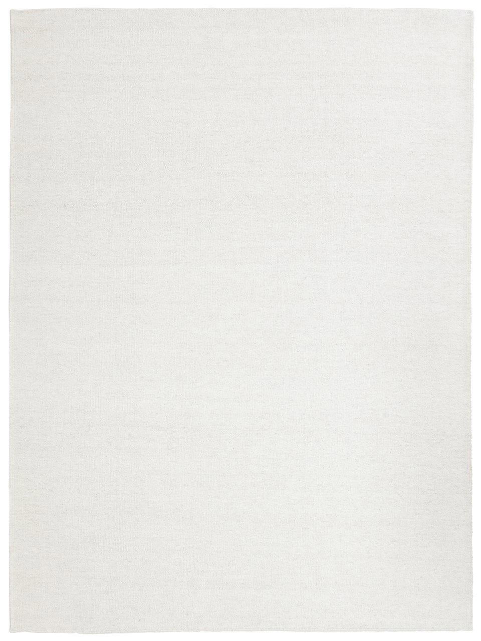 Tappeto Bianco in Lana - Realizzato a Mano - Tinta Unita | Ideale per Soggiorno, Sala da Pranzo, Camera da Letto