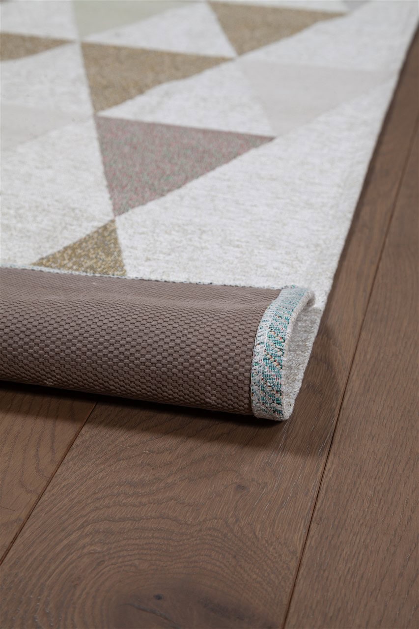 Tappeto Passatoia per la Cucina in Cotone Jaques 1 Grigio-Verde | Design Moderno, Antiscivolo e Resistente