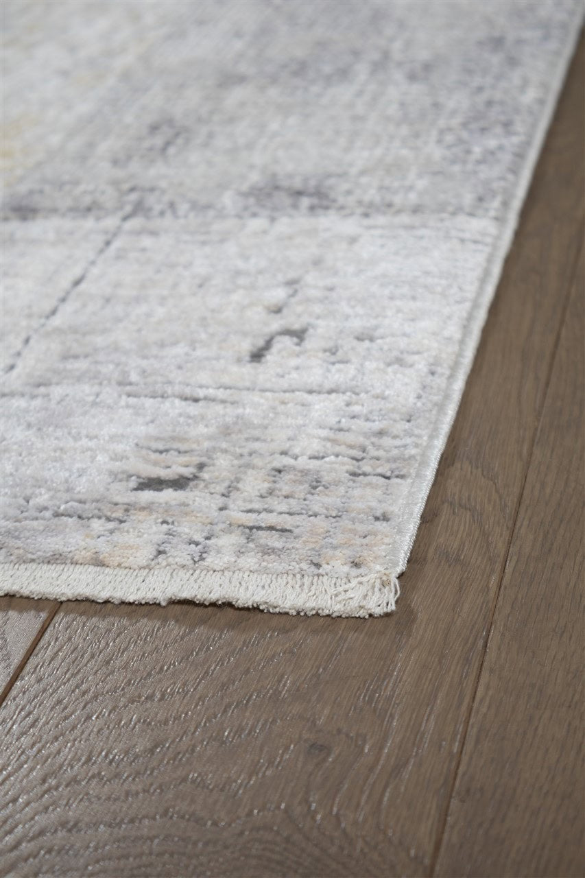 Tappeto Moderno Geometrico Levante C - Colori chiari - Antiscivolo | Elegante, ideale per ogni ambiente