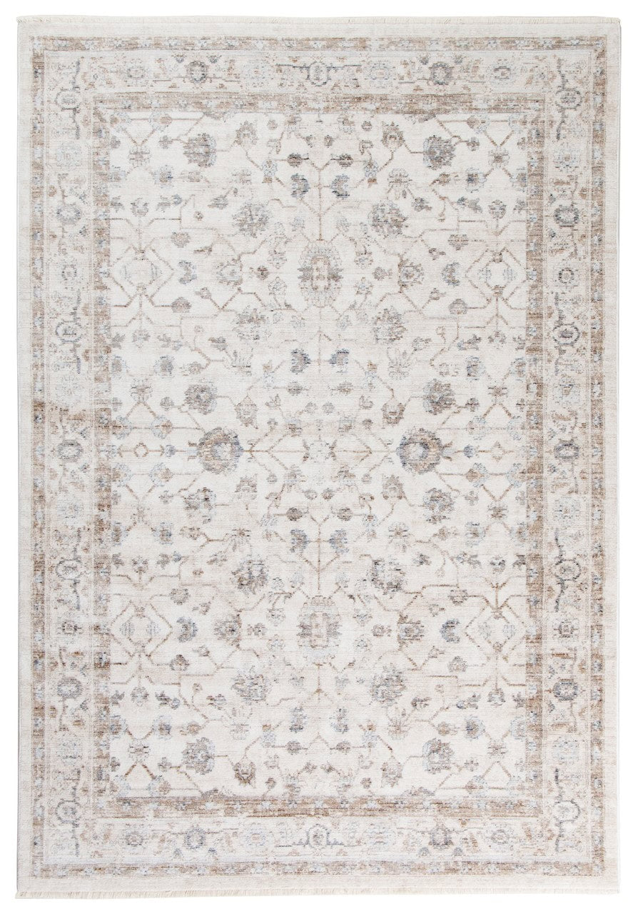 Classic Oriental-Style BIRJAN Rug in Beige | Ideal for the Living Room