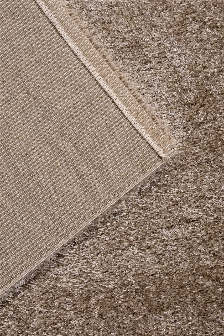 Tappeto Shaggy Robert Beige - Tinta Unita, Morbido e Resistente