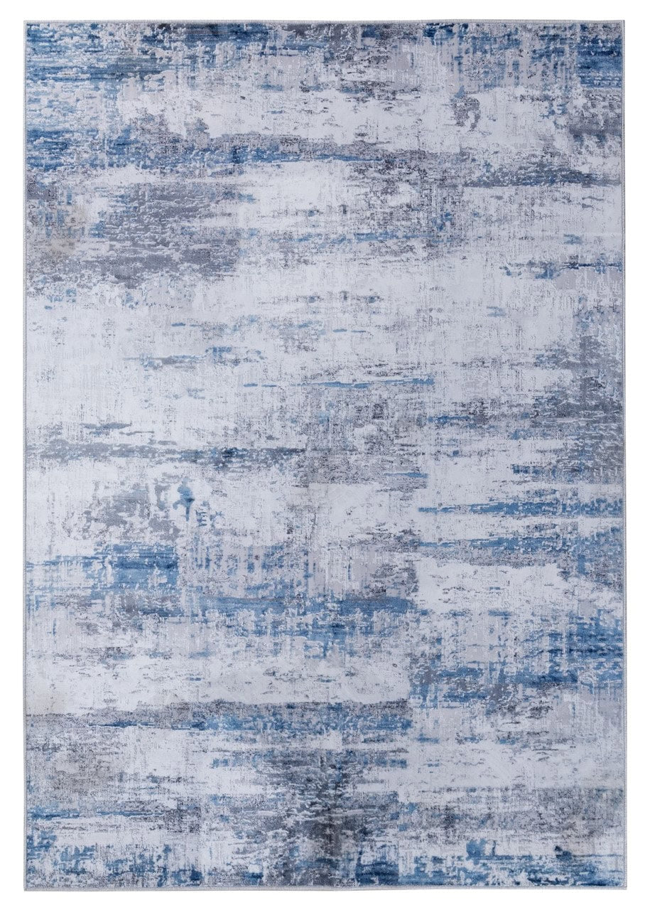 Tappeto Moderno ABSTRACT Blu - Lavabile in Lavatrice