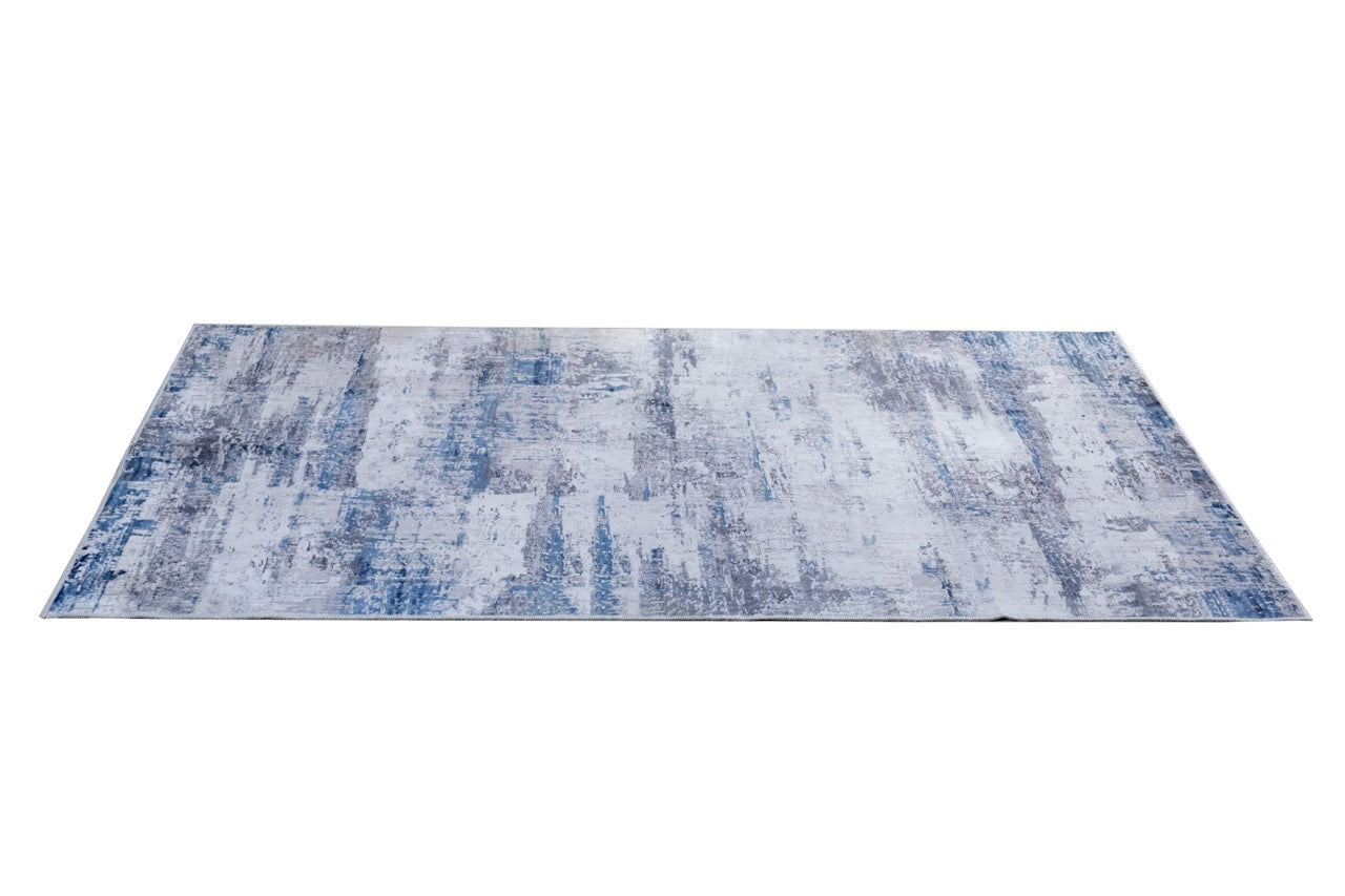 Tappeto Moderno ABSTRACT Blu - Lavabile in Lavatrice