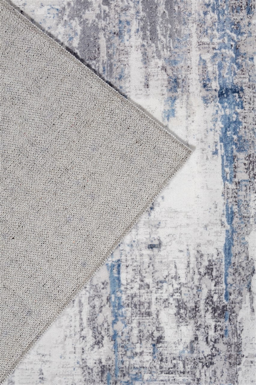 Tappeto Moderno ABSTRACT Blu - Lavabile in Lavatrice
