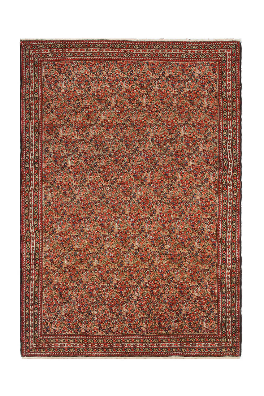Authentic Antique Persian Malayer Rug | Hand-Knotted 193x127cm