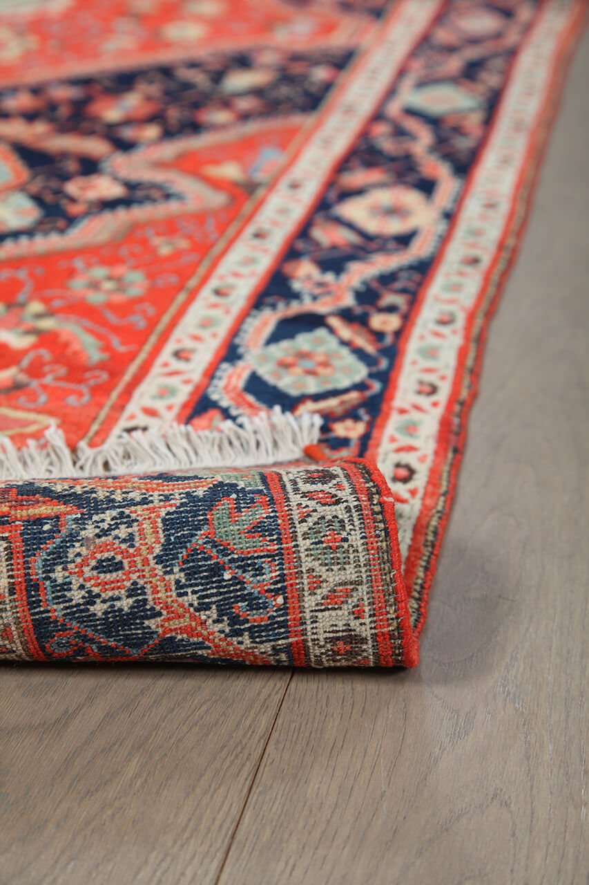 Authentic Antique Persian Farahan Rug | Hand-Knotted 210x130cm