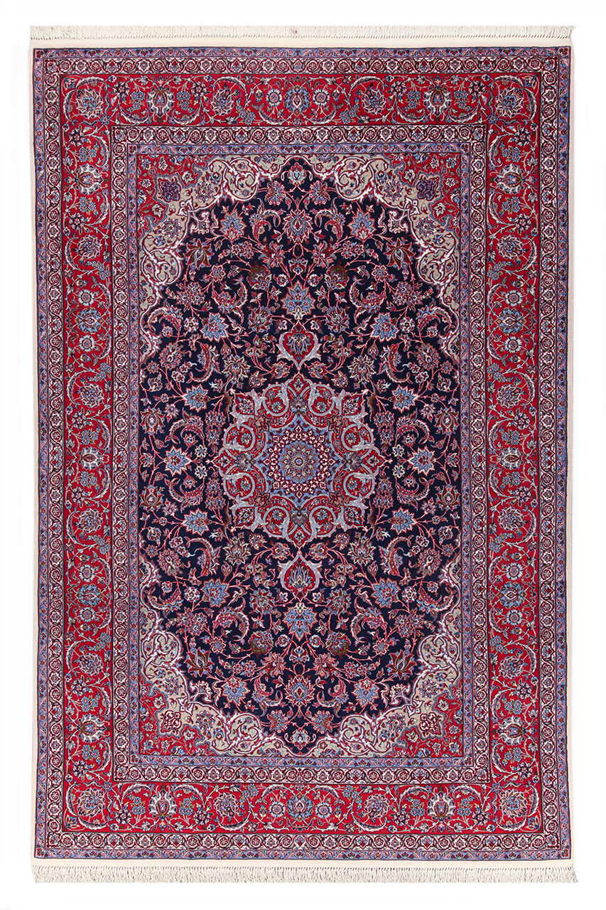 Persian Isfahan Silk & Wool Rug 304_202 cm