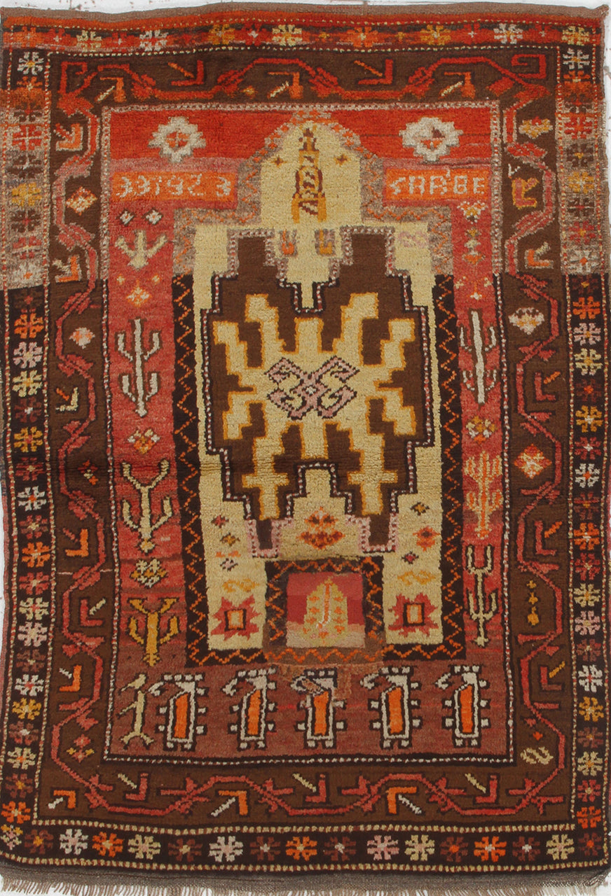Authentic Antique Anatolian Rug | Hand-Knotted 188x115cm