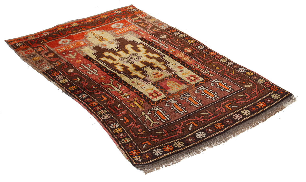 Authentic Antique Anatolian Rug | Hand-Knotted 188x115cm