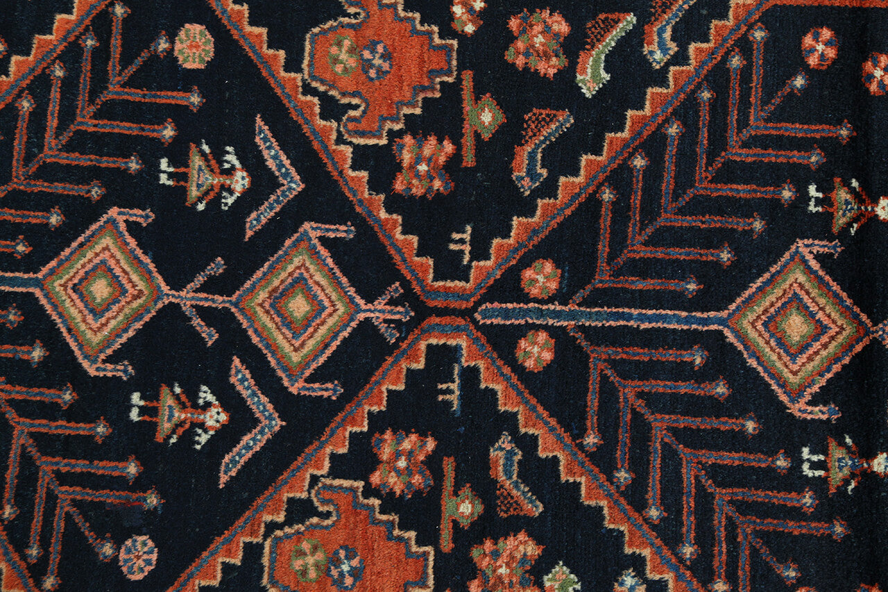 Authentic Antique Persian Malayer Rug | Hand-Knotted 186x132cm