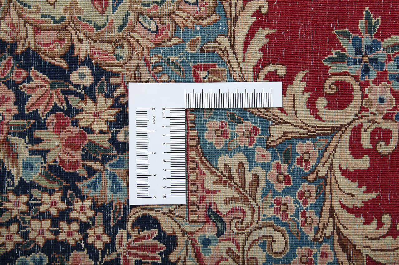 Tappeto Kerman Antico Persiano Autentico | Annodato a Mano 385x300cm