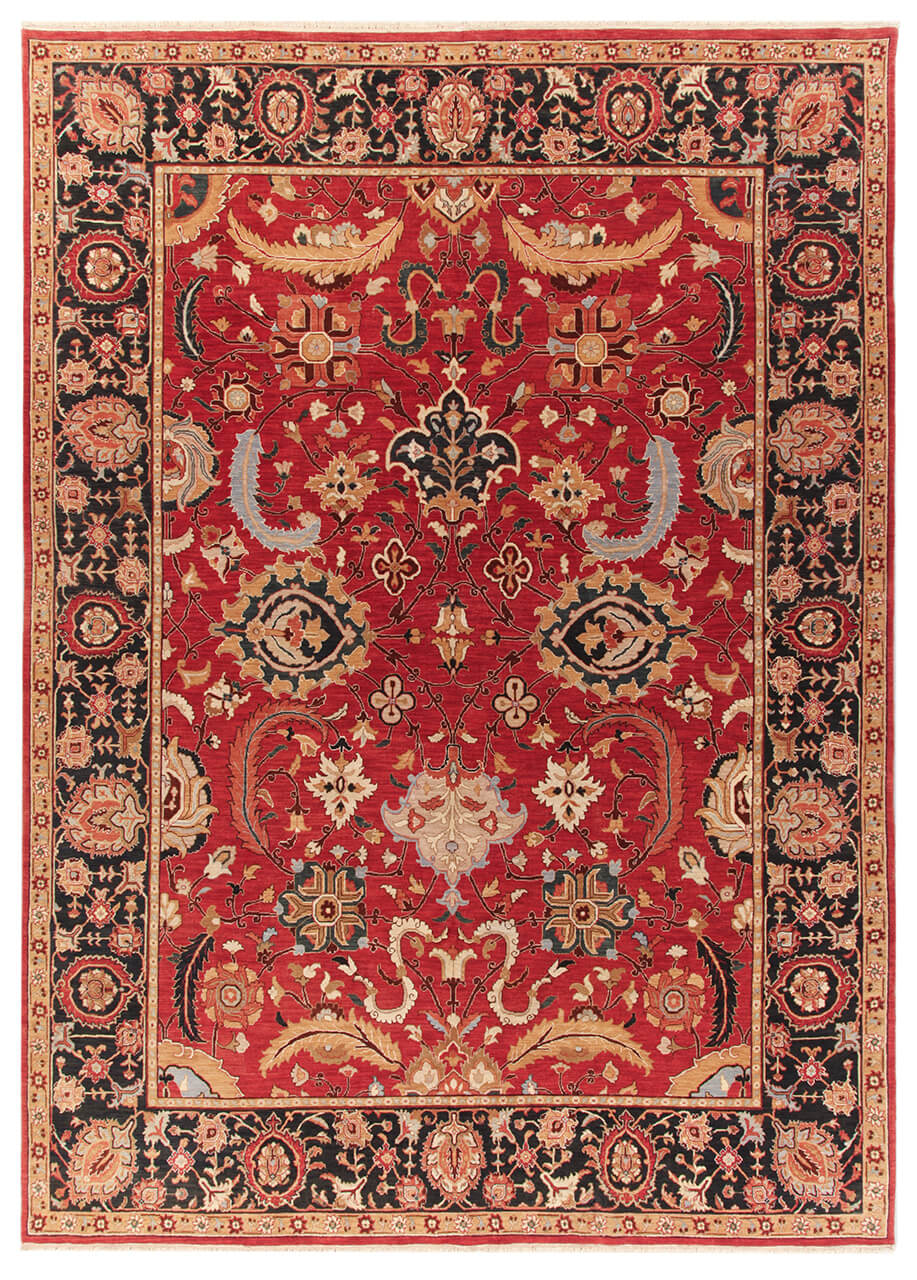 Tappeto orientale classico in lana fine, fatto a mano 240x170cm