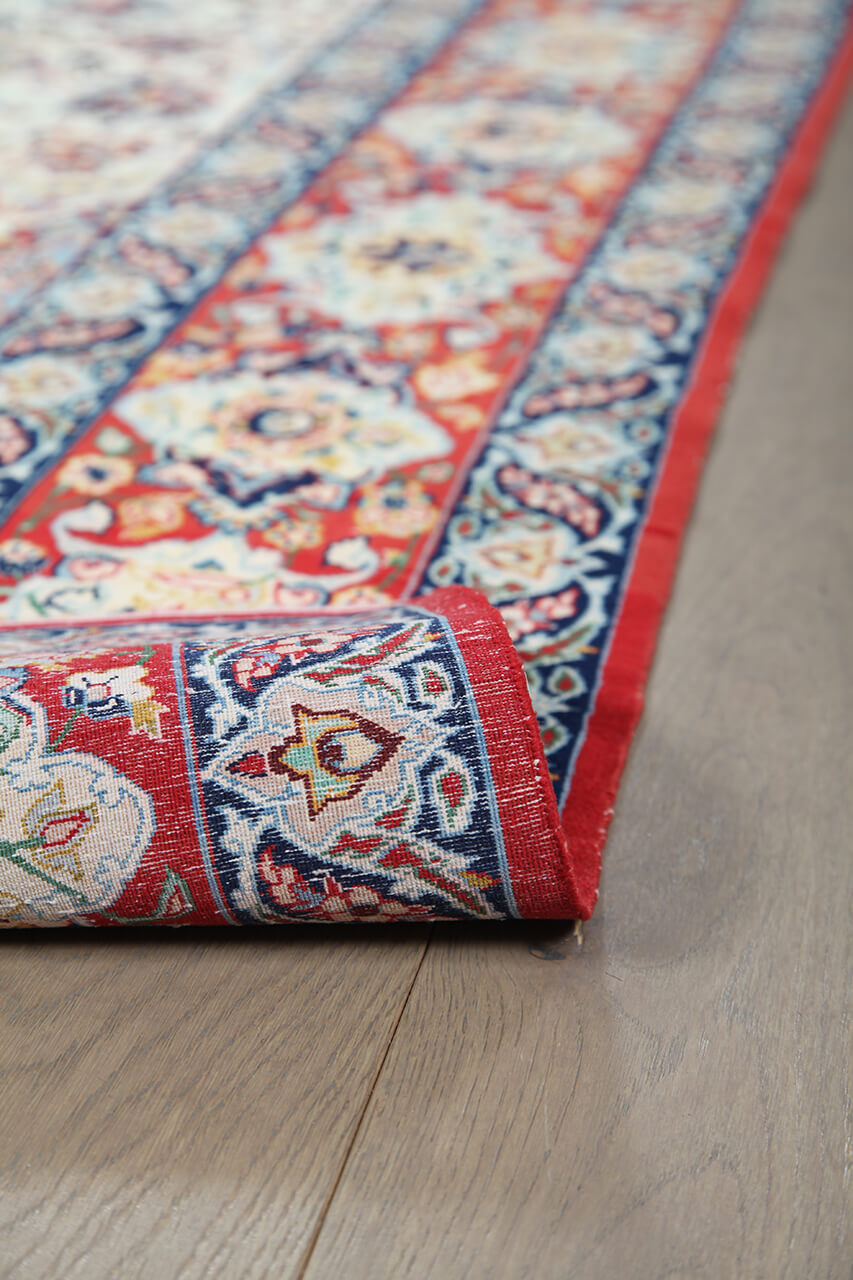 Authentic Antique Persian Isfahan Rug | Hand-Knotted 220x152cm