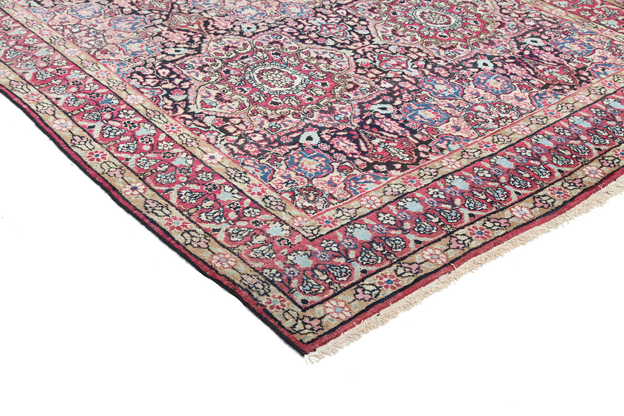 Tappeto Kerman Antico Persiano Autentico | Annodato a Mano 190x135cm