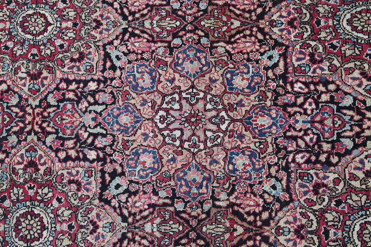 Tappeto Kerman Antico Persiano Autentico | Annodato a Mano 190x135cm