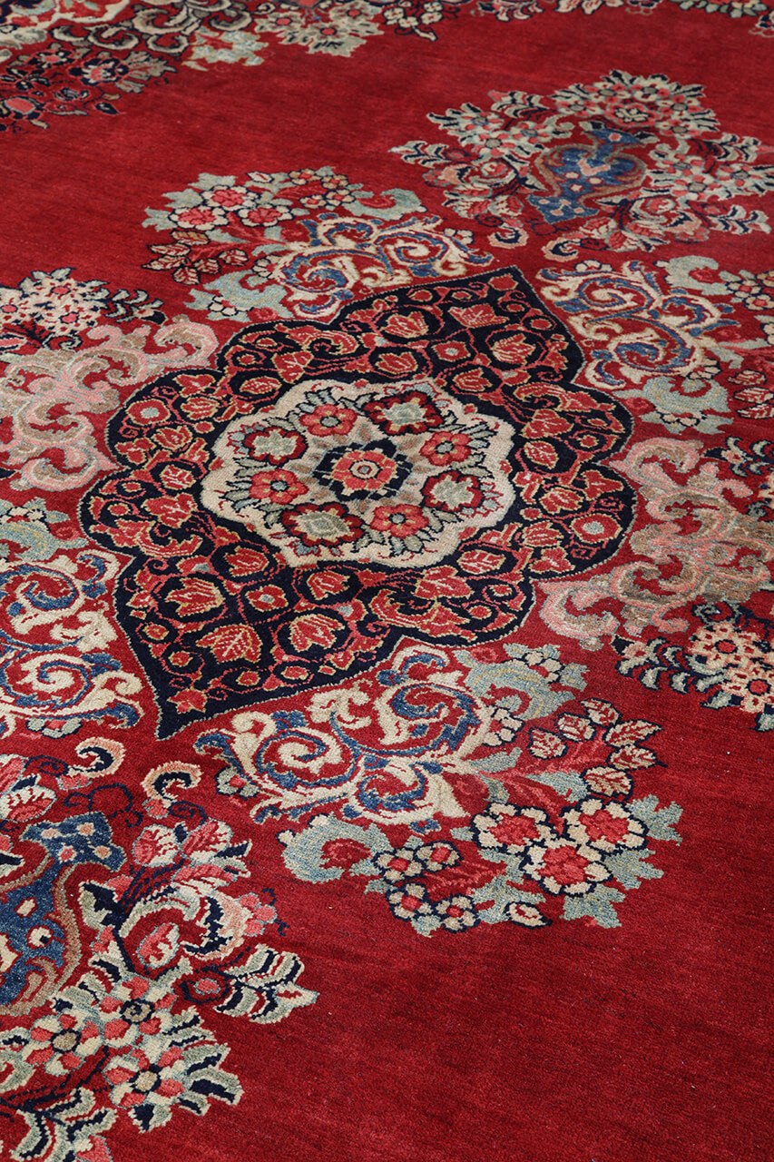 Authentic Antique Persian Mahal Rug | Hand-Knotted 439x323cm