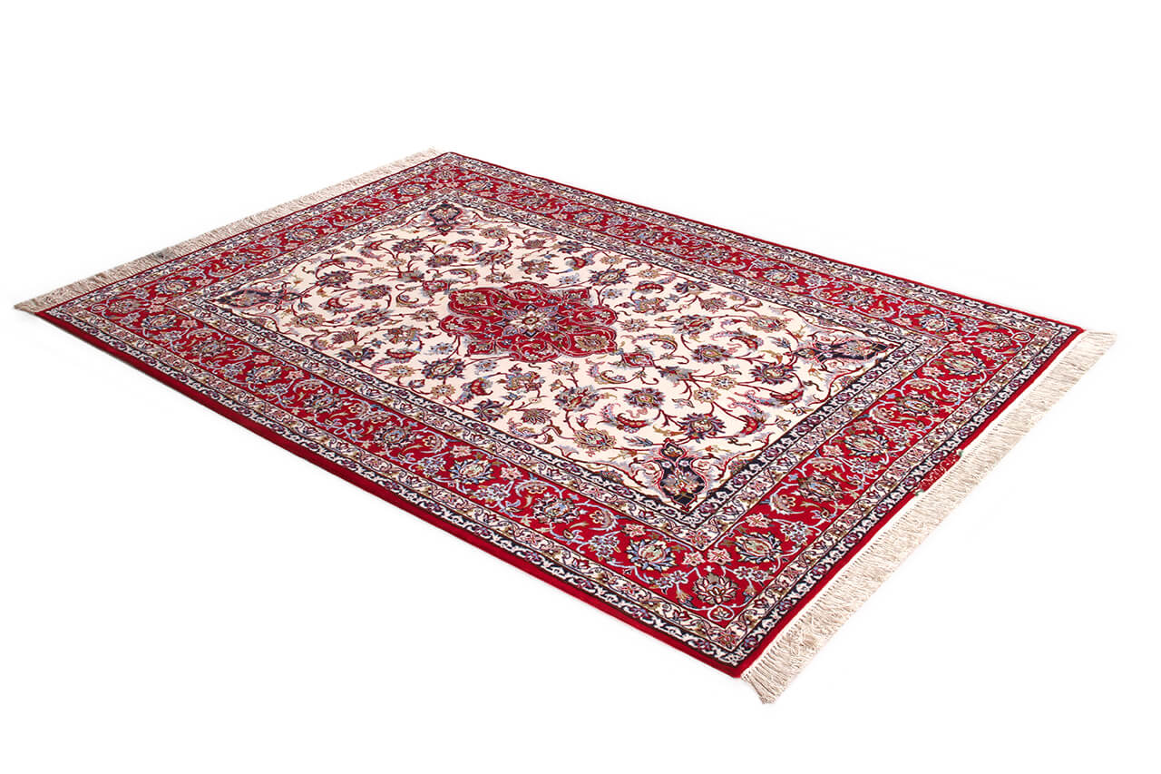 Persian Isfahan Silk & Wool Rug 233_154 cm