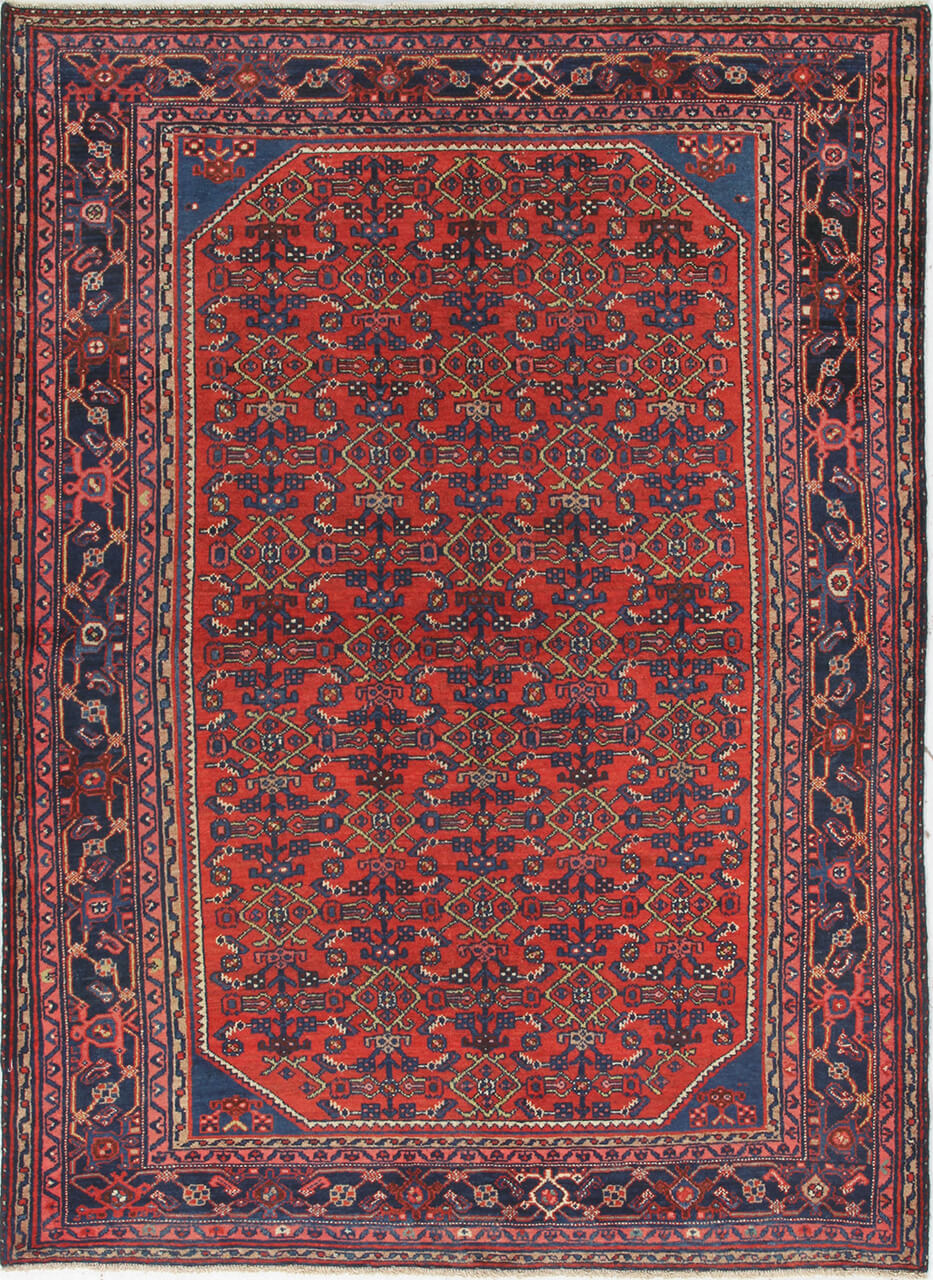 Authentic Antique Persian Malayer Rug | Hand-Knotted 193x143cm