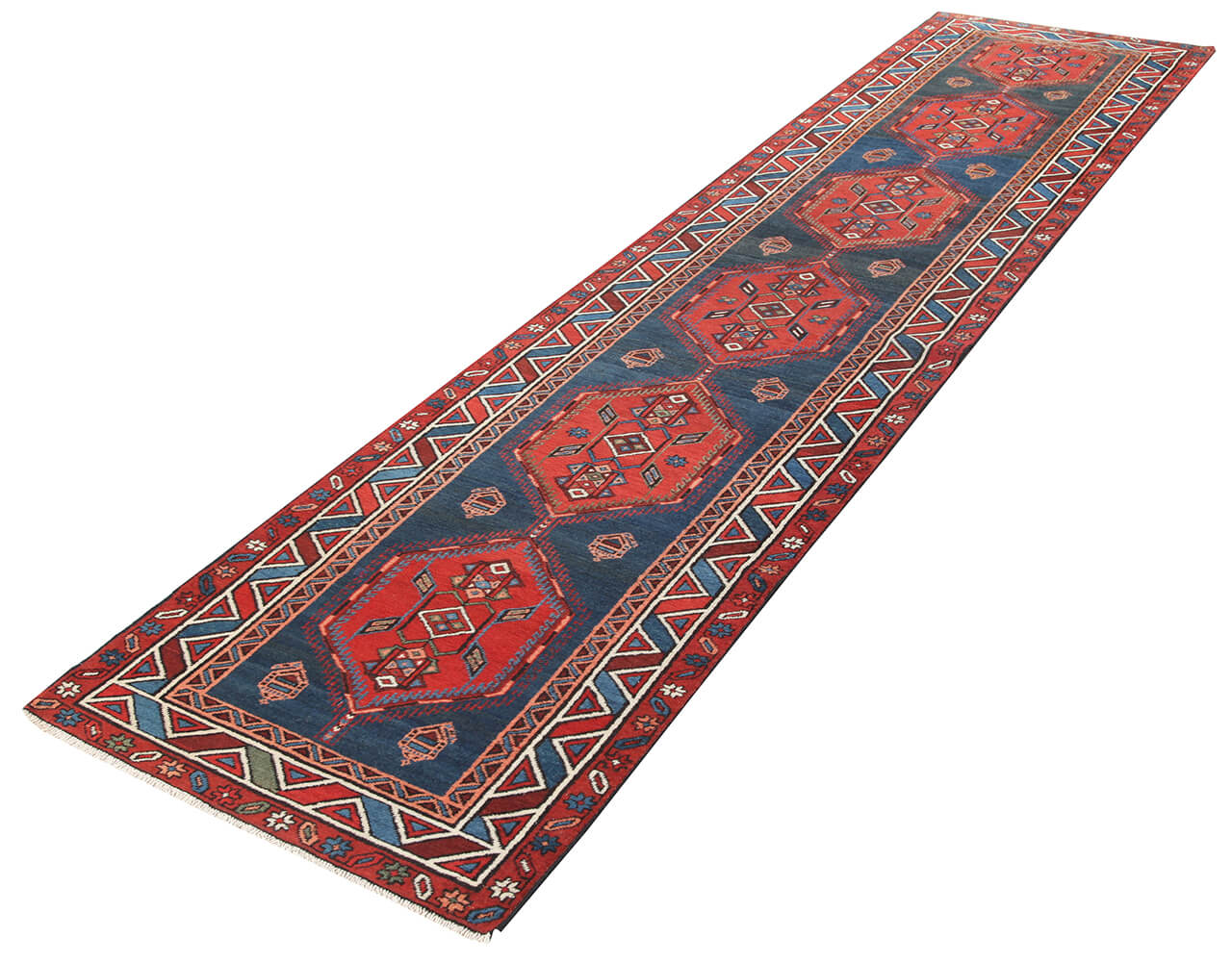 Authentic Antique Persian Malayer Rug | Hand-Knotted 390x87cm